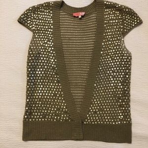 Urban Outfitter Lux Sequin Capsleeve Sweater